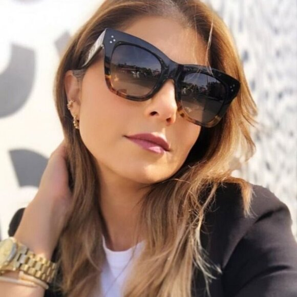 Celine CL4004IN 74F CATHERINE BRAND NEW Sunglasses Shiny Pink Gradient Women - Picture 9 of 9